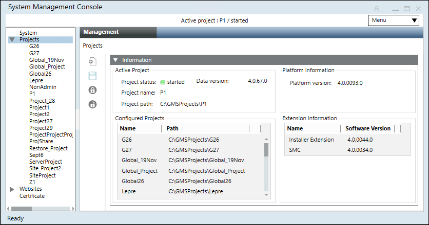 Management Tab on FEP Installation