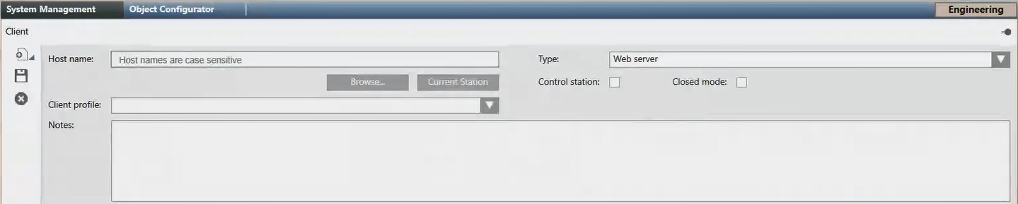 Stations: Web Server Settings