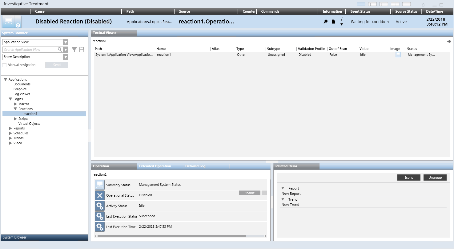 Investigative Treatment Window