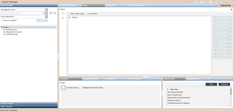System Manager - Engineering Mode